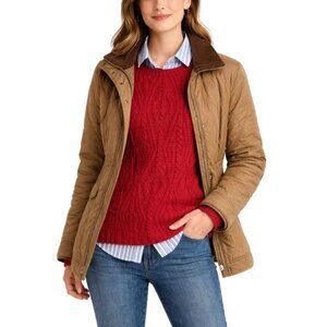 L.L.Bean Vintage Aran Cable Knit Wool Sweater Made in Ireland